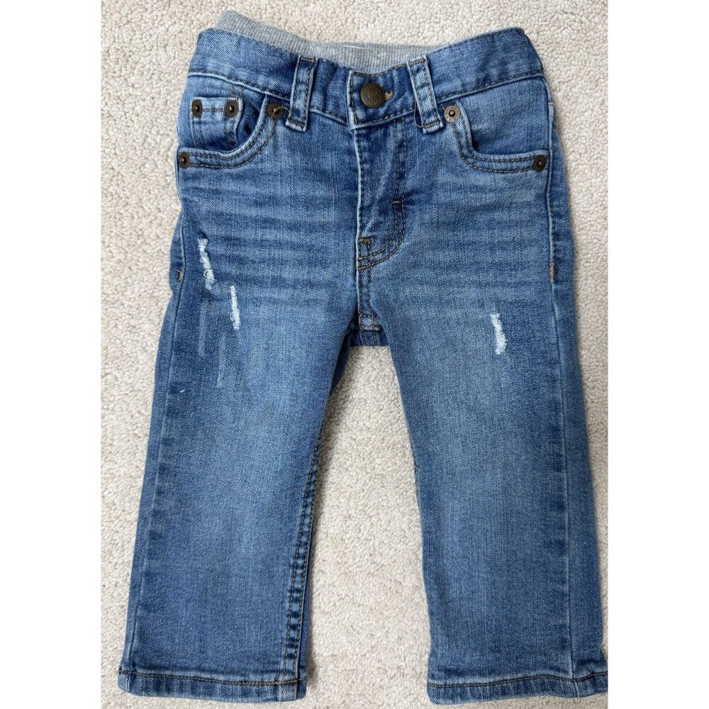 Levi Strauss 12M Baby Pull On Elastic Waist Jeans